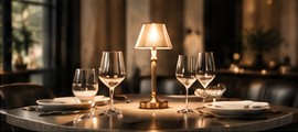 Elegant hospitality table setting